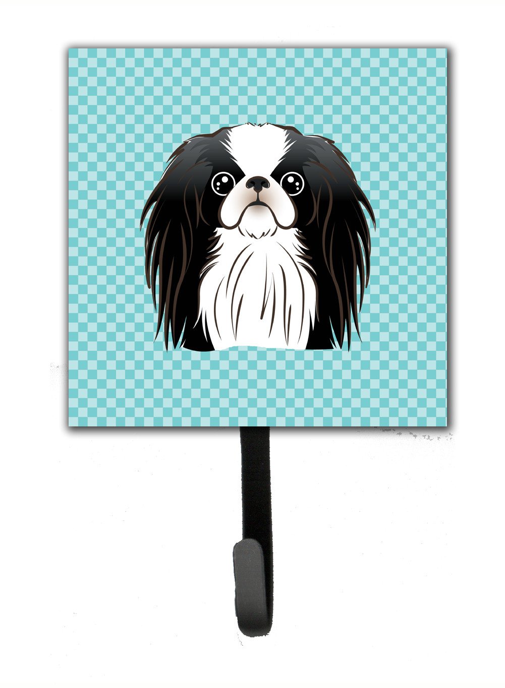 Checkerboard Blue Japanese Chin Leash or Key Holder BB1168SH4 by Caroline&#39;s Treasures