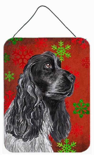 Cocker Spaniel Red Snowflake Christmas Wall or Door Hanging Prints by Caroline's Treasures