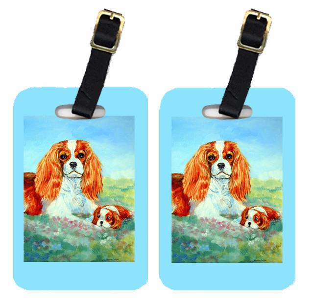 Pair of 2 Cavalier Spaniel Momma's Love Luggage Tags by Caroline's Treasures