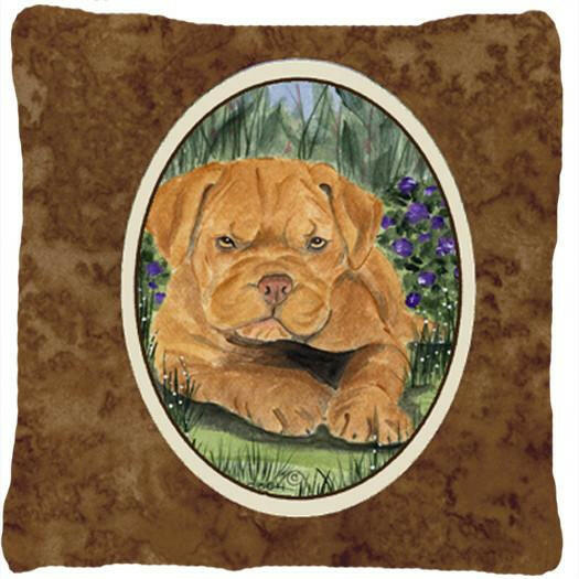 Dogue de Bordeaux Decorative   Canvas Fabric Pillow by Caroline's Treasures