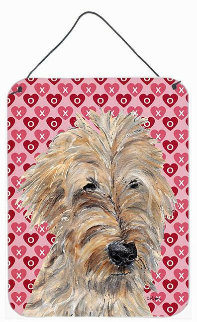 Goldendoodle Valentine&#39;s Love Aluminium Metal Wall or Door Hanging Prints by Caroline&#39;s Treasures