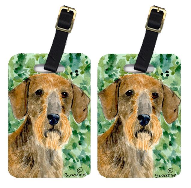 Pair of 2 Dachshund Luggage Tags by Caroline's Treasures