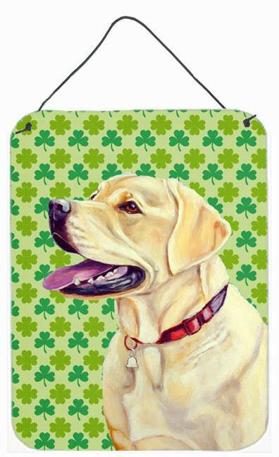 Labrador  Shamrock Portrait Aluminium Metal Wall or Door Hanging Prints by Caroline&#39;s Treasures