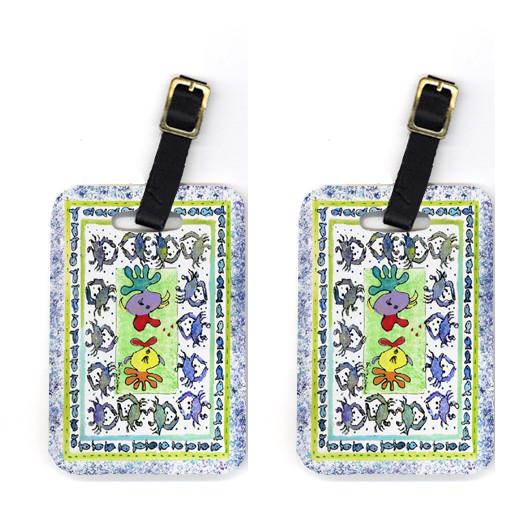 Pair of Kissing Fish Luggage Tags by Caroline's Treasures