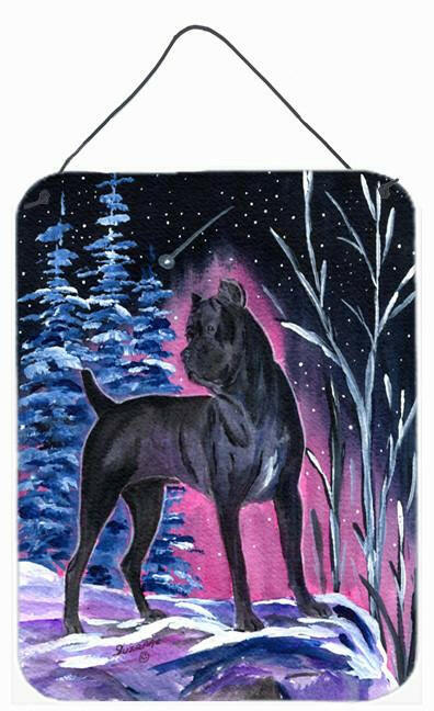 Starry Night Cane Corso Aluminium Metal Wall or Door Hanging Prints by Caroline's Treasures