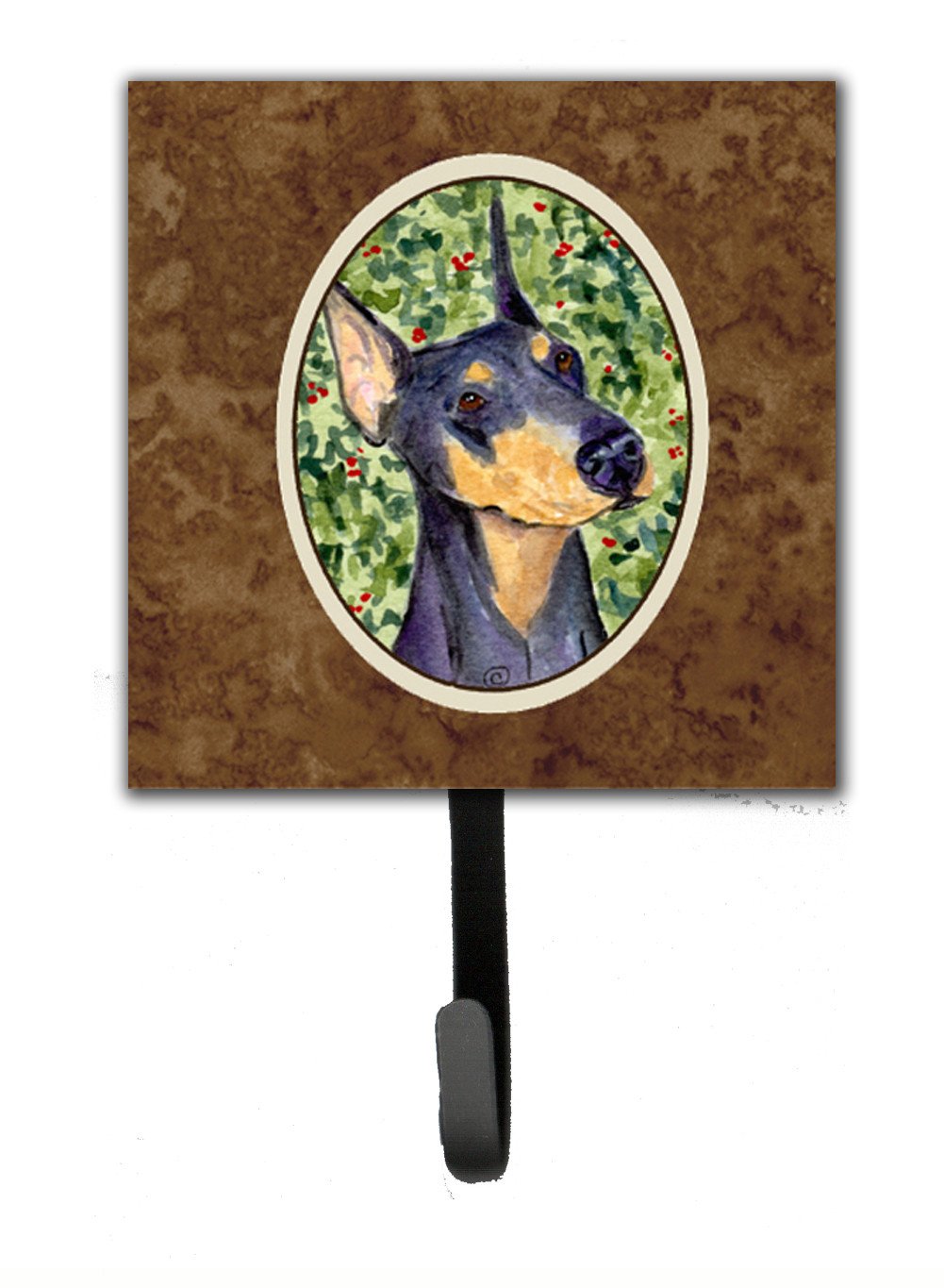 Doberman Leash Holder or Key Hook by Caroline's Treasures