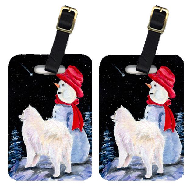 Pair of 2 Samoyed Luggage Tags by Caroline&#39;s Treasures