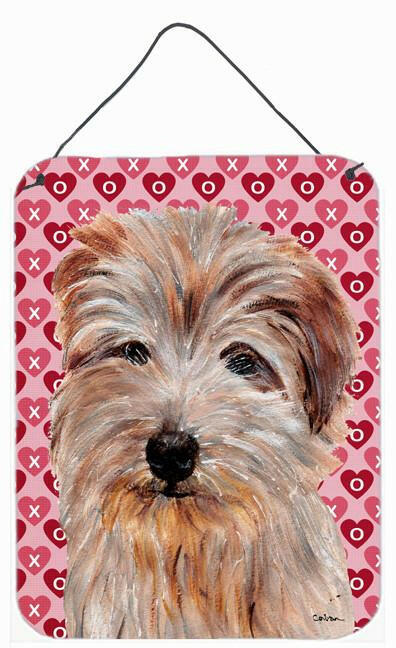 Norfolk Terrier Hearts and Love Wall or Door Hanging Prints SC9712DS1216 by Caroline's Treasures