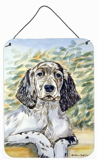 English Setter Aluminium Metal Wall or Door Hanging Prints by Caroline's Treasures