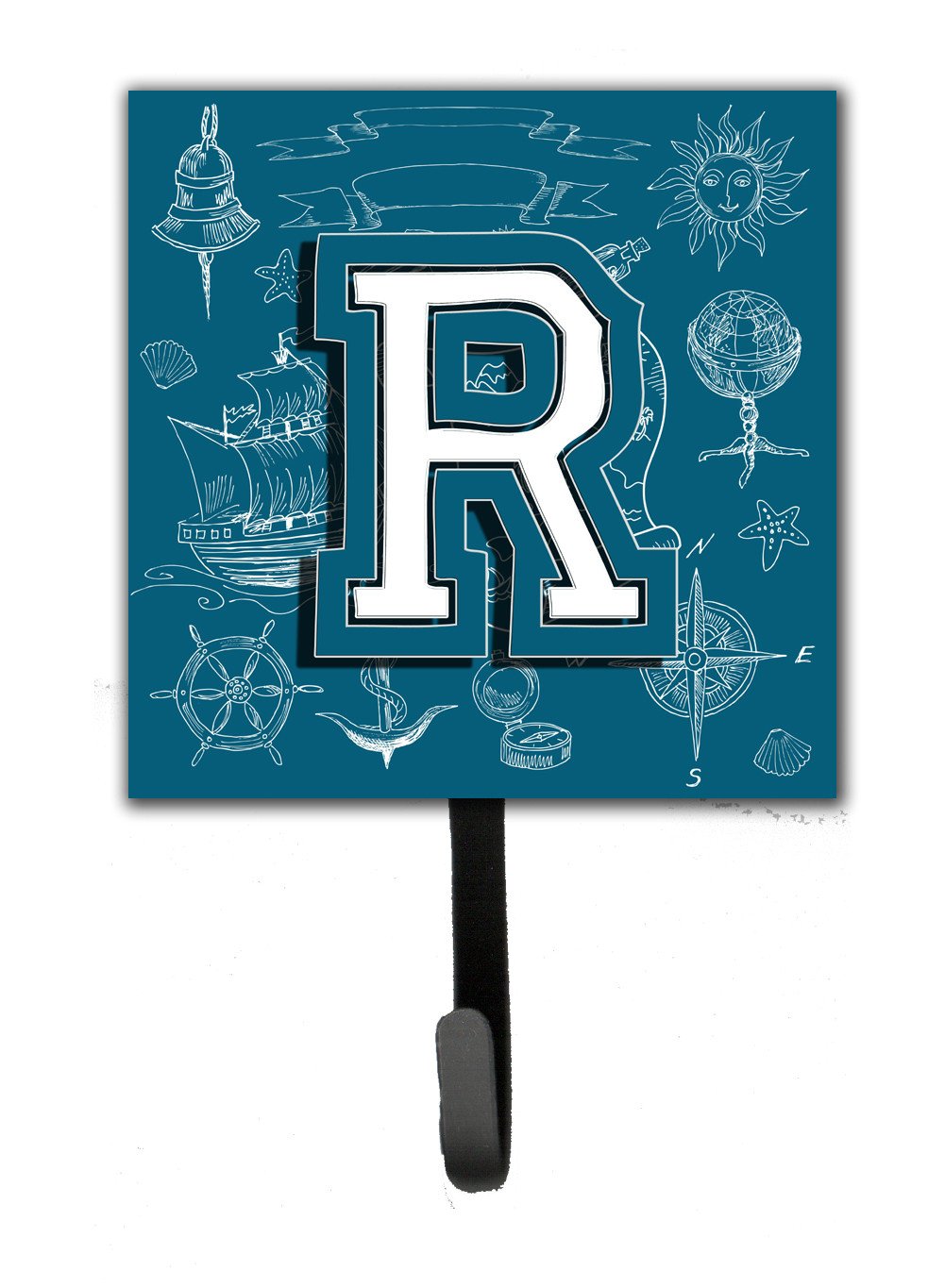 Letter R Sea Doodles Initial Alphabet Leash or Key Holder CJ2014-RSH4 by Caroline's Treasures