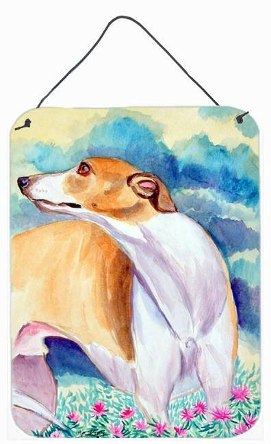 Whippet Aluminium Metal Wall or Door Hanging Prints by Caroline's Treasures