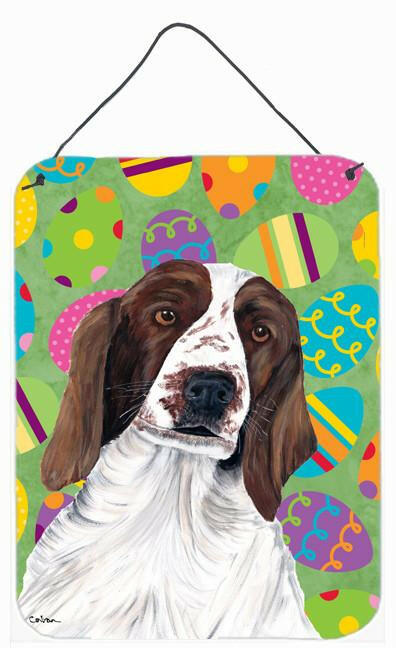 Welsh Springer Spaniel Easter Eggtravaganza Wall or Door Hanging Prints by Caroline's Treasures