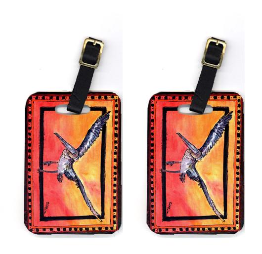 Pair of Bird - Pelican Luggage Tags by Caroline's Treasures