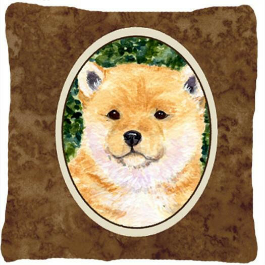 Shiba Inu Decorative   Canvas Fabric Pillow by Caroline&#39;s Treasures