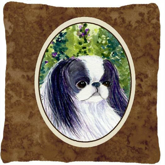 Japanese Chin Decorative   Canvas Fabric Pillow by Caroline&#39;s Treasures