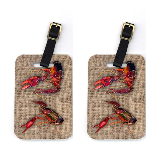 Pair of Crawfish Luggage Tags by Caroline&#39;s Treasures