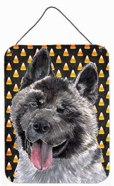 Akita Candy Corn Halloween Wall or Door Hanging Prints SC9486DS1216 by Caroline&#39;s Treasures