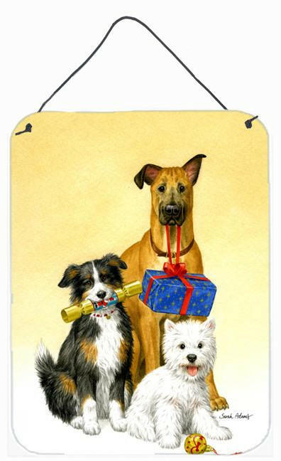 Westie, German Shepherd and Aussie Wall or Door Hanging Prints ASA2168DS1216 by Caroline's Treasures