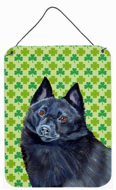 Schipperke St. Patrick's Day Shamrock Wall or Door Hanging Print by Caroline's Treasures