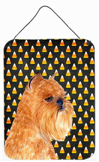 Brussels Griffon Candy Corn Halloween Portrait Wall or Door Hanging Prints by Caroline's Treasures