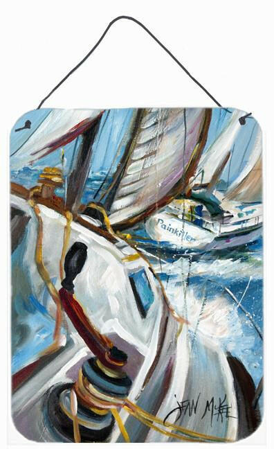 Pain Killer Sailboat Race Wall or Door Hanging Prints JMK1155DS1216 by Caroline&#39;s Treasures