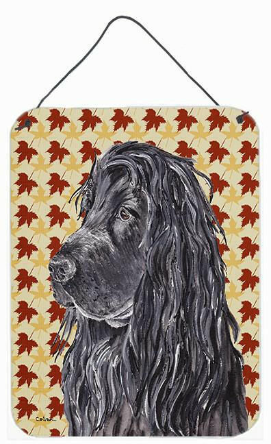 English Cocker Spaniel Fall Leaves Aluminium Metal Wall or Door Hanging Prints by Caroline&#39;s Treasures