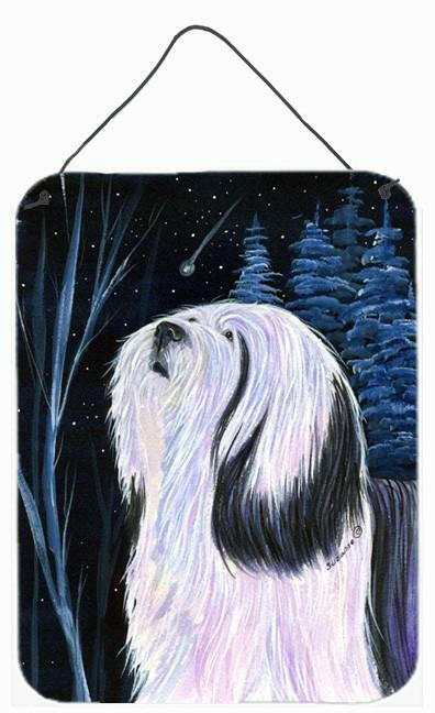 Tibetan Terrier Aluminium Metal Wall or Door Hanging Prints by Caroline's Treasures