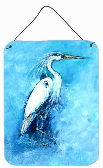 Standing Gaurd Egret Wall or Door Hanging Prints MW1202DS1216 by Caroline&#39;s Treasures