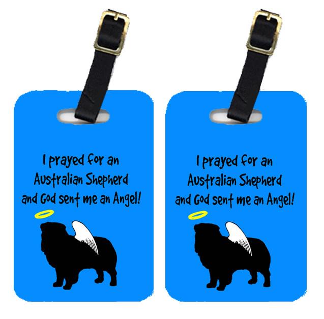 Pair of 2 Australian Shepherd Luggage Tags by Caroline&#39;s Treasures