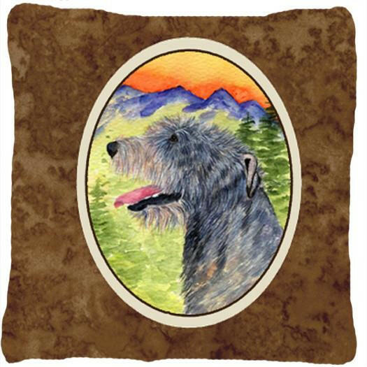 Irish Wolfhound Decorative   Canvas Fabric Pillow by Caroline's Treasures