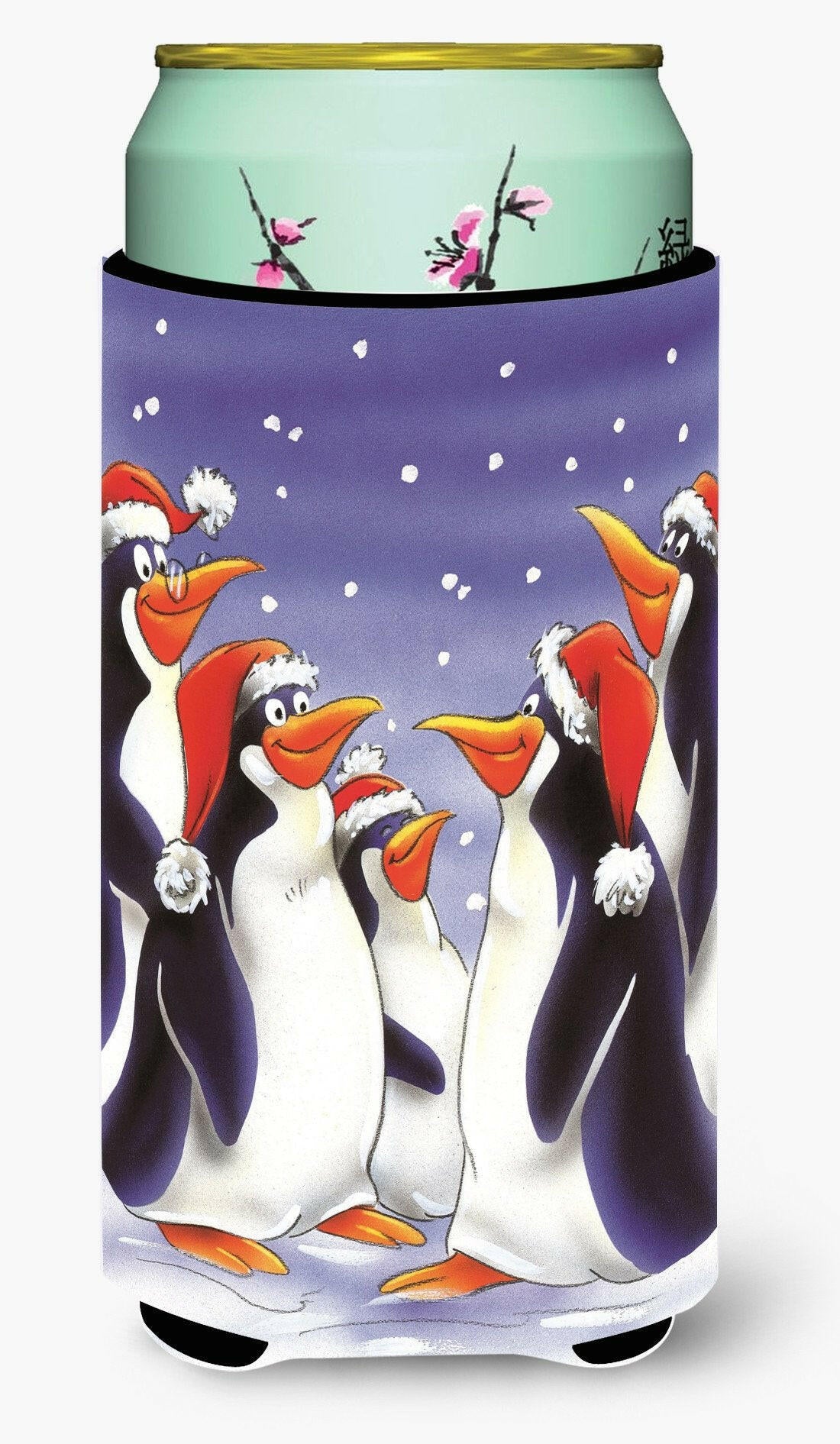 Holiday Penguins Tall Boy Beverage Insulator Hugger AAH7264TBC by Caroline's Treasures