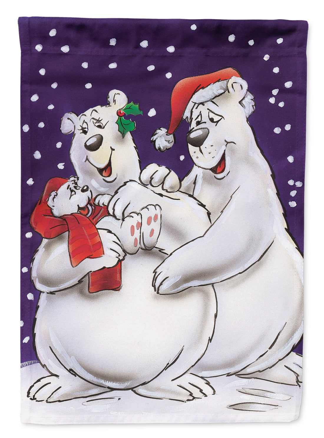 Holiday Polar Bears Flag Garden Size AAH7269GF.