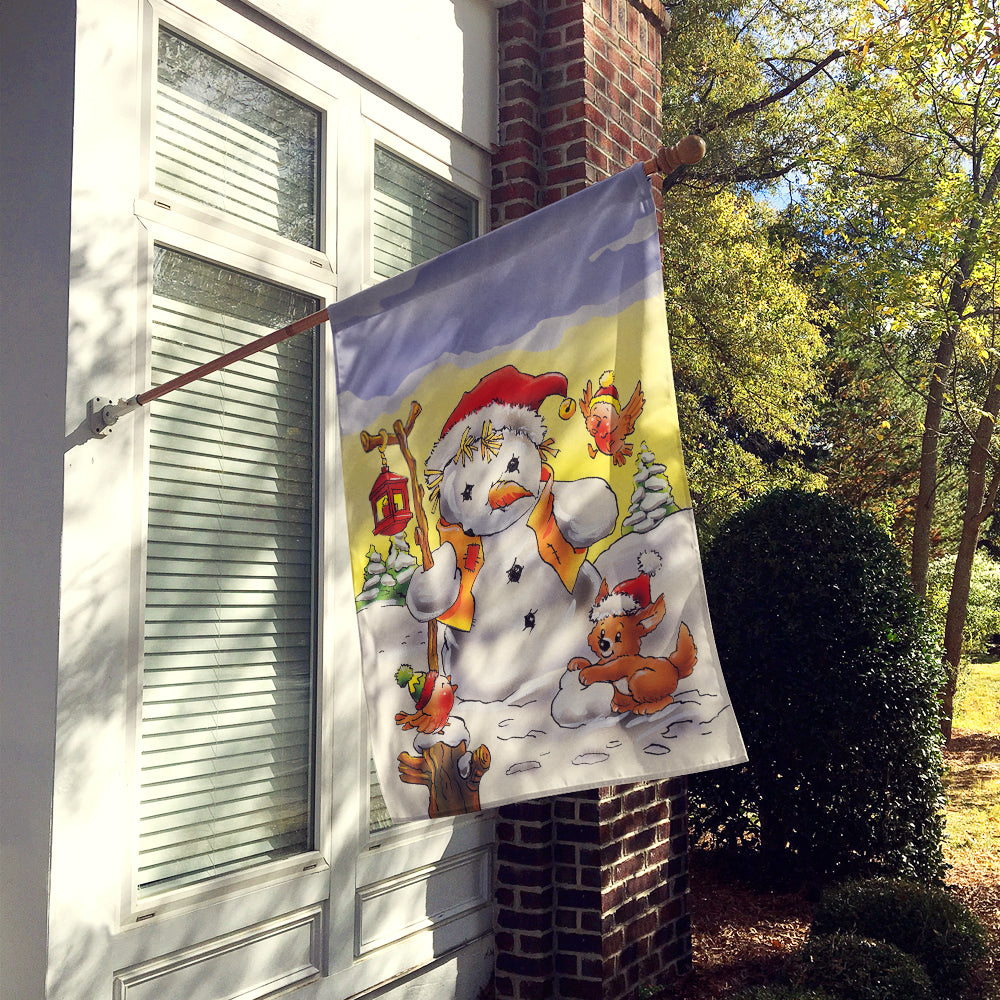 Scarecrow Snowman Flag Canvas House Size AAH7295CHF  the-store.com.