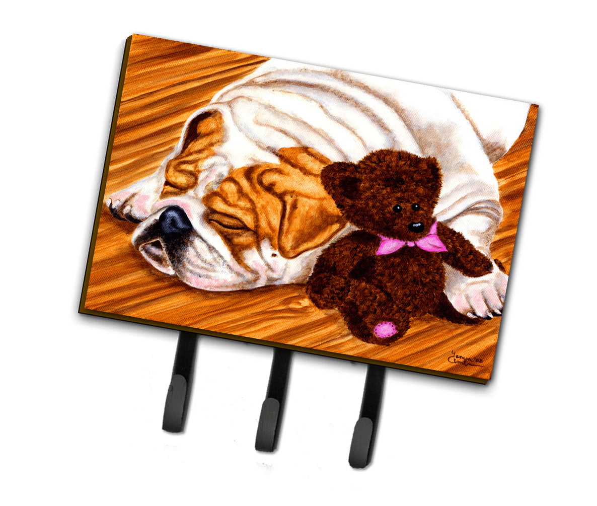 English Bulldog and Teddy Bear Leash or Key Holder AMB1003TH68  the-store.com.