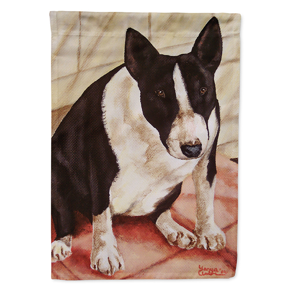 Bull Terrier English Bully Flag Canvas House Size AMB1034CHF  the-store.com.