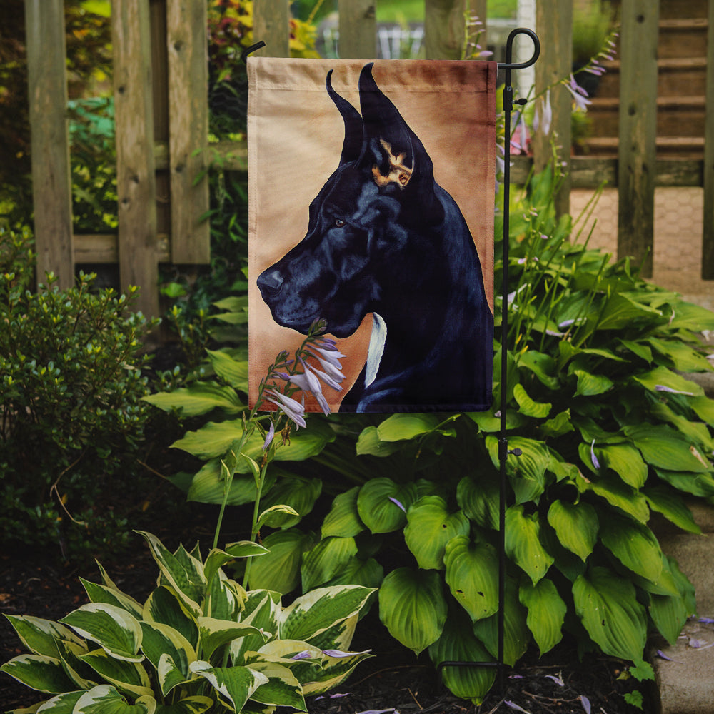 Black Great Dane Flag Garden Size  the-store.com.