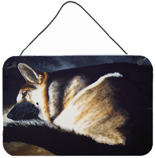 Day Dreamer German Shepherd Wall or Door Hanging Prints AMB1042DS812 by Caroline&#39;s Treasures