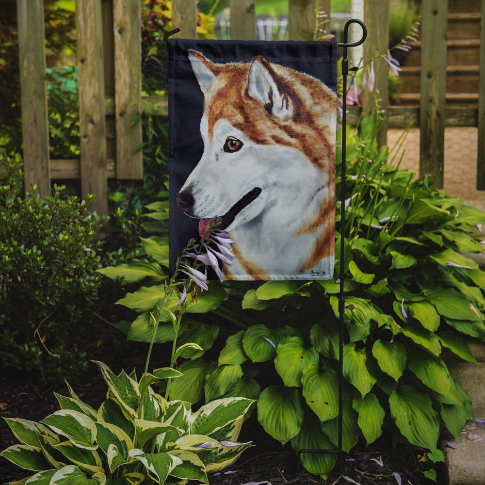 Siberian Husky Flag Garden Size AMB1043GF  the-store.com.