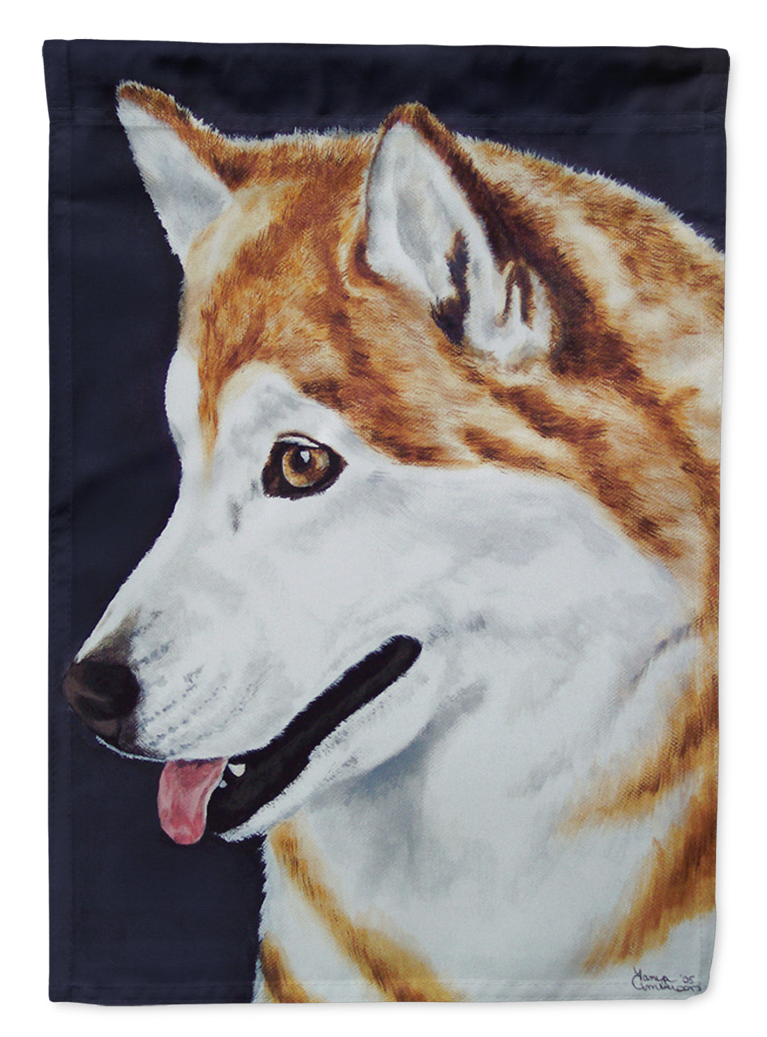 Siberian Husky Flag Garden Size AMB1043GF  the-store.com.