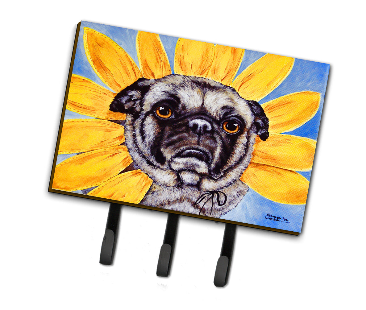 Sunflower Pug Leash or Key Holder AMB1058TH68  the-store.com.