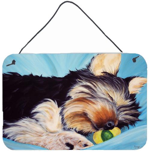 Naptime Yorkie Yorkshire Terrier Wall or Door Hanging Prints AMB1075DS812 by Caroline&#39;s Treasures