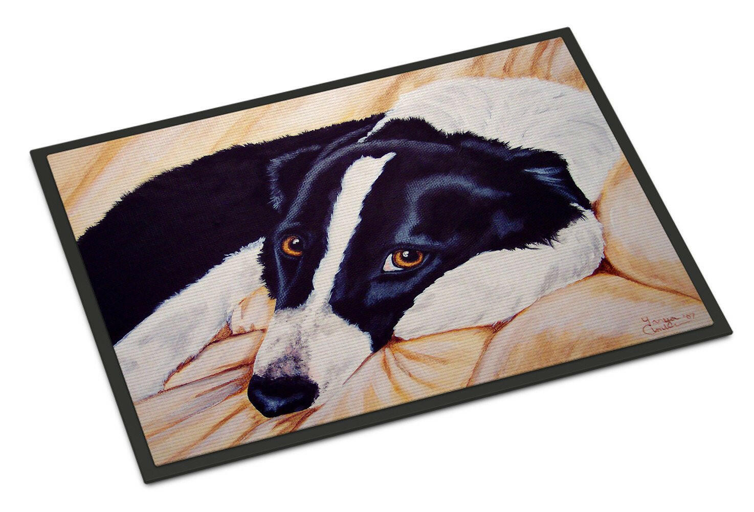 Naptime Border Collie Indoor or Outdoor Mat 24x36 AMB1080JMAT - the-store.com