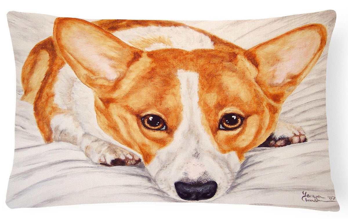 Fiona Corgi Fabric Decorative Pillow AMB1133PW1216 by Caroline&#39;s Treasures