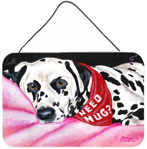 Need a Hug Dalmatian Wall or Door Hanging Prints AMB1148DS812 by Caroline&#39;s Treasures