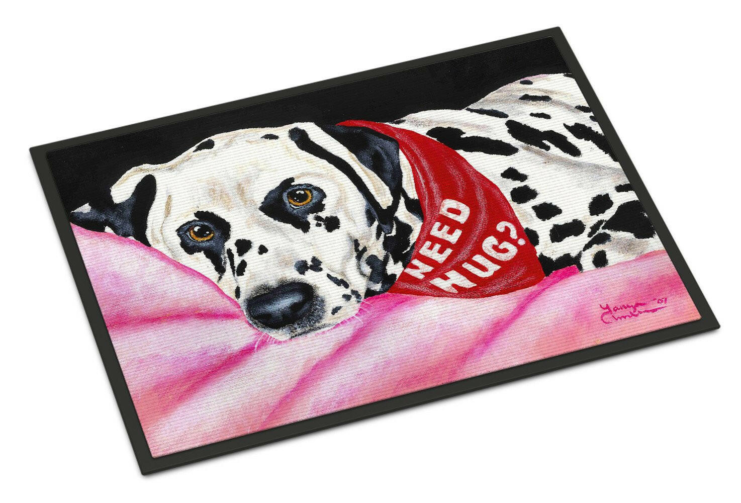 Need a Hug Dalmatian Indoor or Outdoor Mat 24x36 AMB1148JMAT - the-store.com