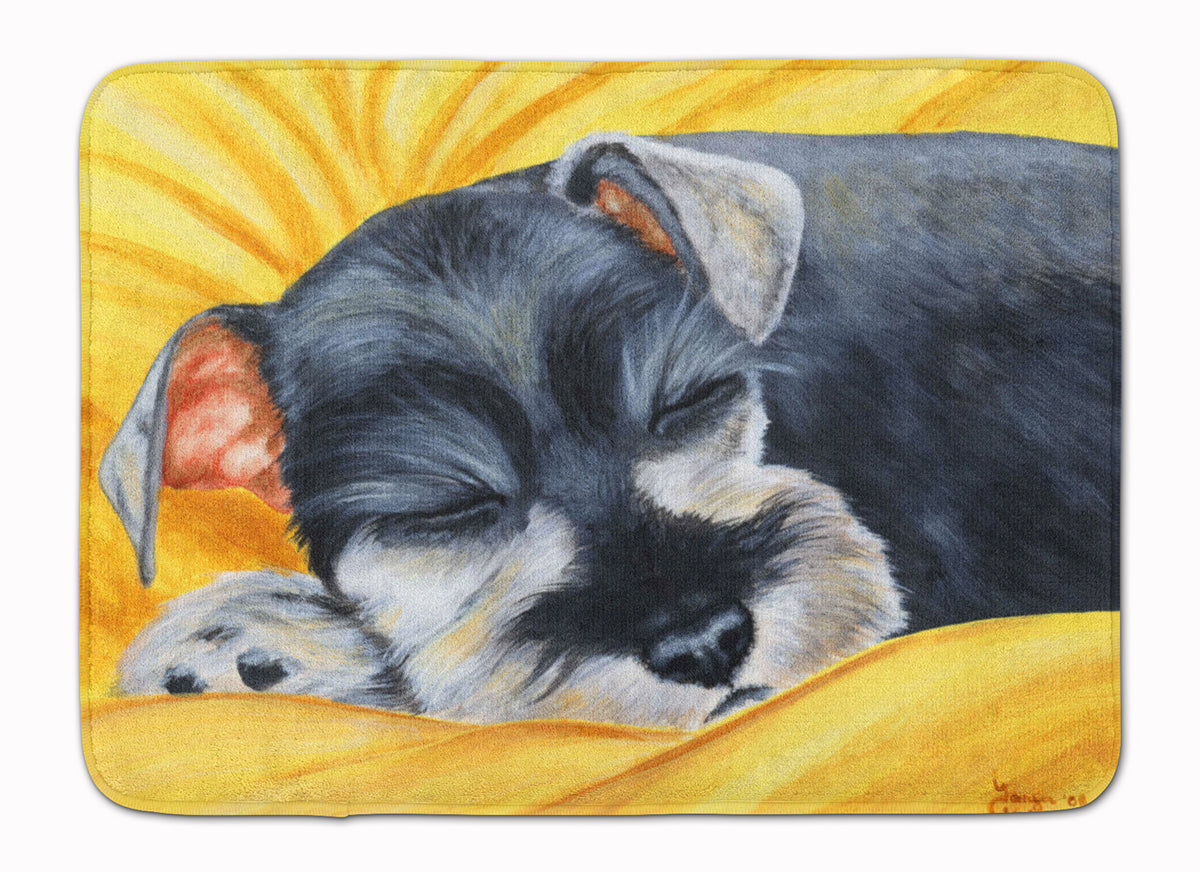 Snoozing Schnauzer Machine Washable Memory Foam Mat AMB1161RUG - the-store.com