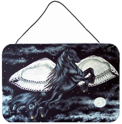 Black Flying Horse Wall or Door Hanging Prints by Caroline&#39;s Treasures