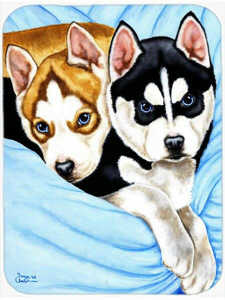 Snow Angels Siberian Husky Mouse Pad, Hot Pad or Trivet AMB1327MP by Caroline&#39;s Treasures