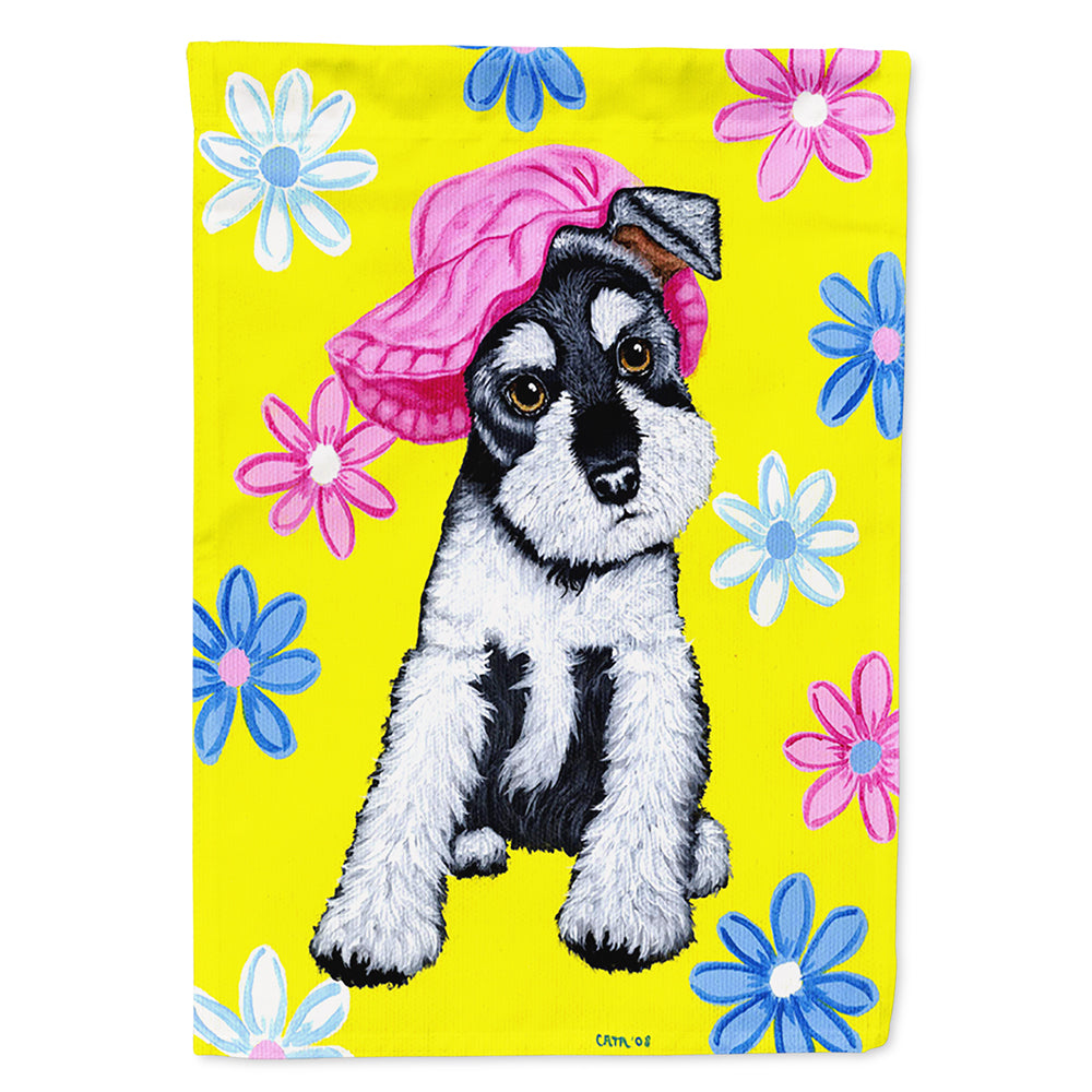 Spring Cutie Schnauzer Flag Canvas House Size AMB1331CHF  the-store.com.