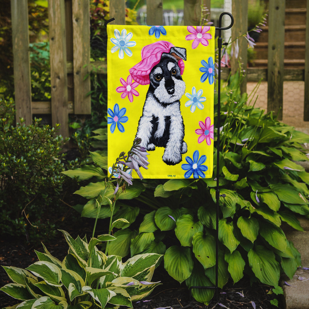 Spring Cutie Schnauzer Flag Garden Size AMB1331GF  the-store.com.